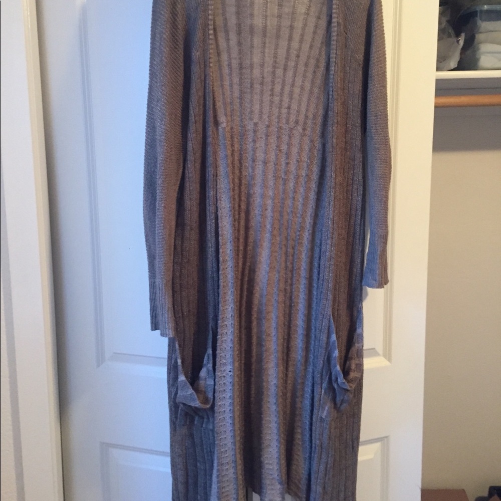 Free People duster sweater